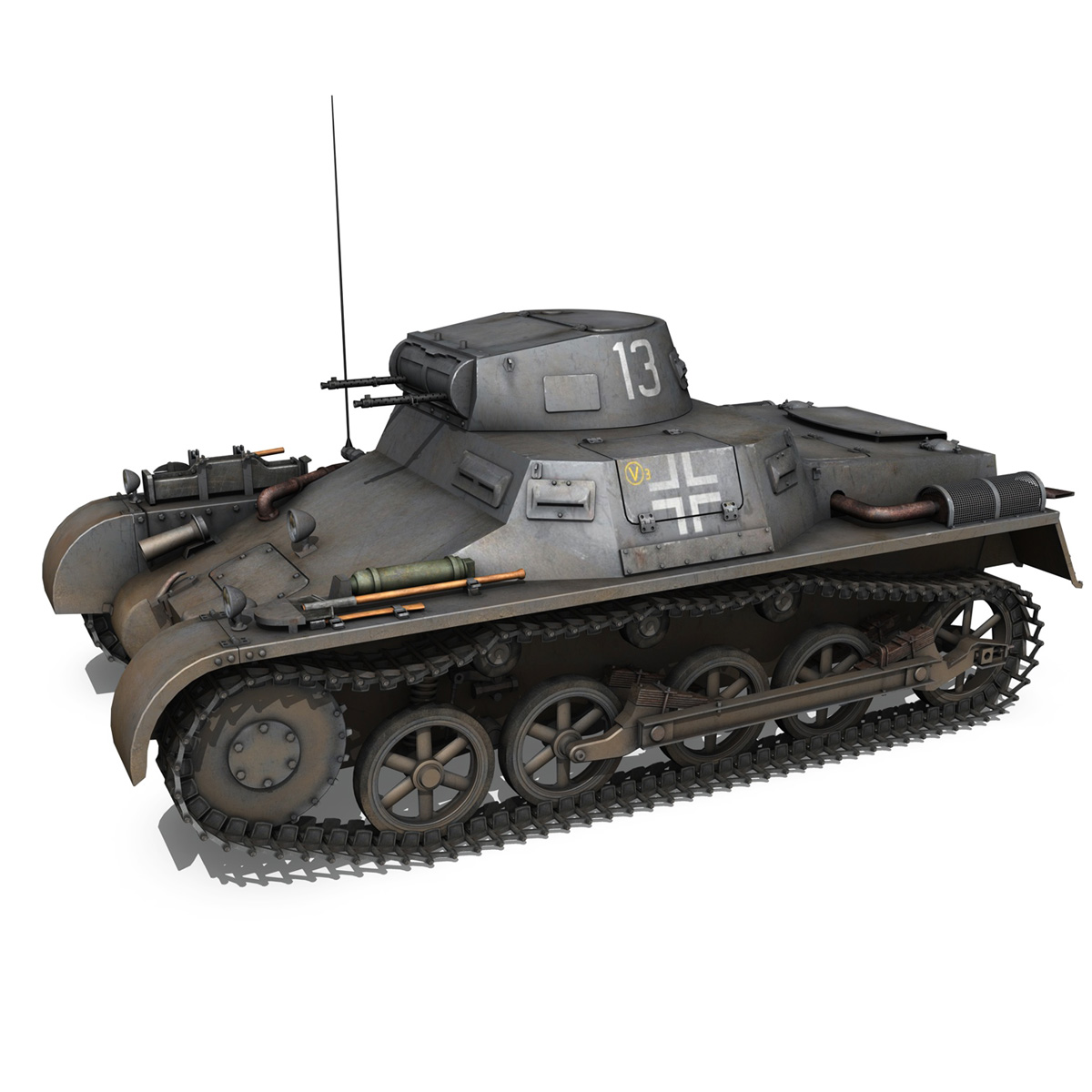 PzKpfw 1 Panzer 1 Ausf A 13 3D Model Buy PzKpfw 1 Panzer 1