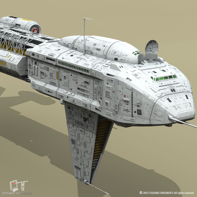 spaceship 3d model 3ds dxf fbx c4d obj 167503
