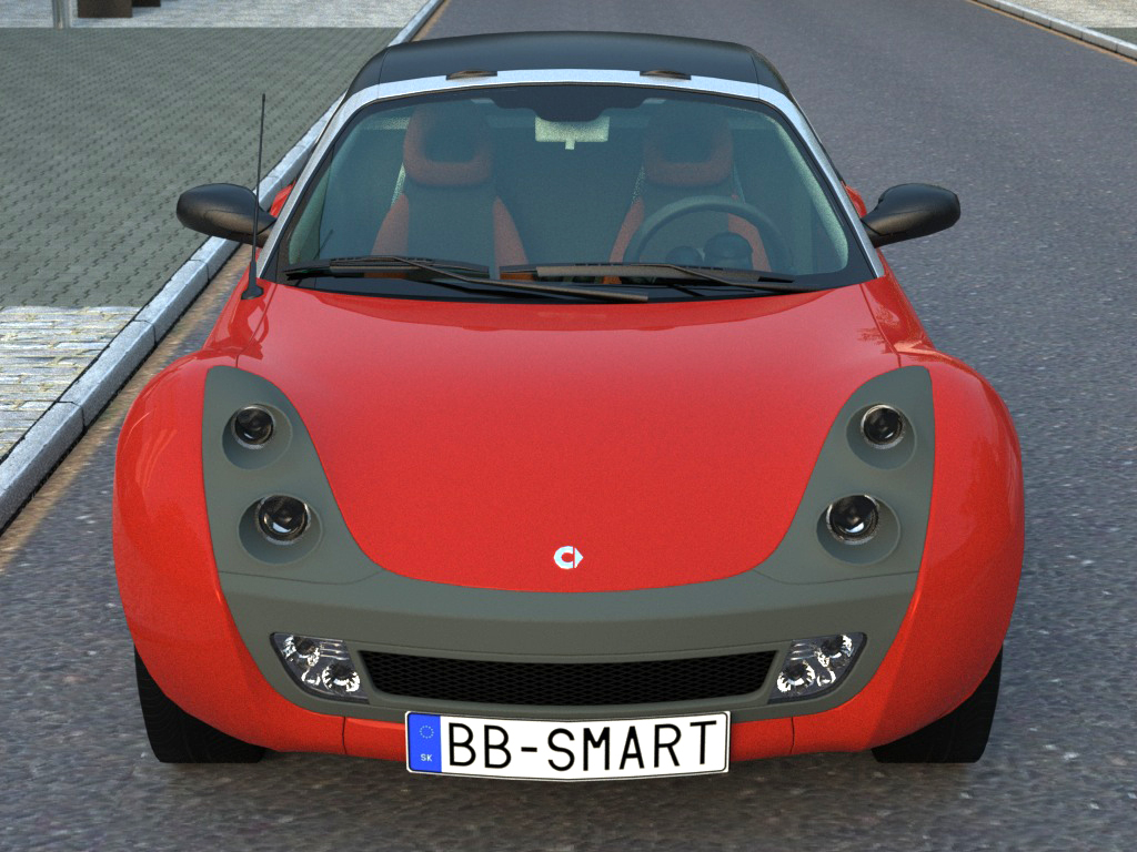 smart roadster (2007) 3d model 3ds max fbx c4d obj 176237