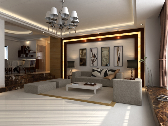 model living room