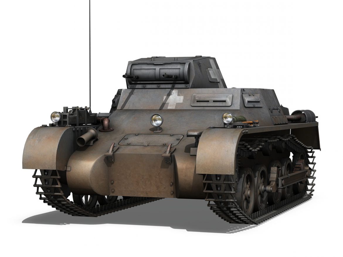 pzkpfw 1 – panzer 1 – ausf. a – 22 3d model 3ds fbx c4d lwo obj 186927