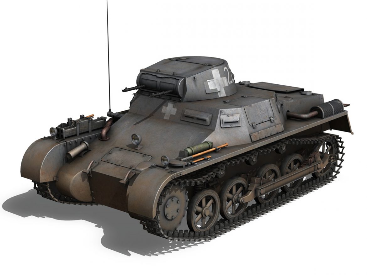 pzkpfw 1 – panzer 1 – ausf. a – 22 3d model 3ds fbx c4d lwo obj 186928