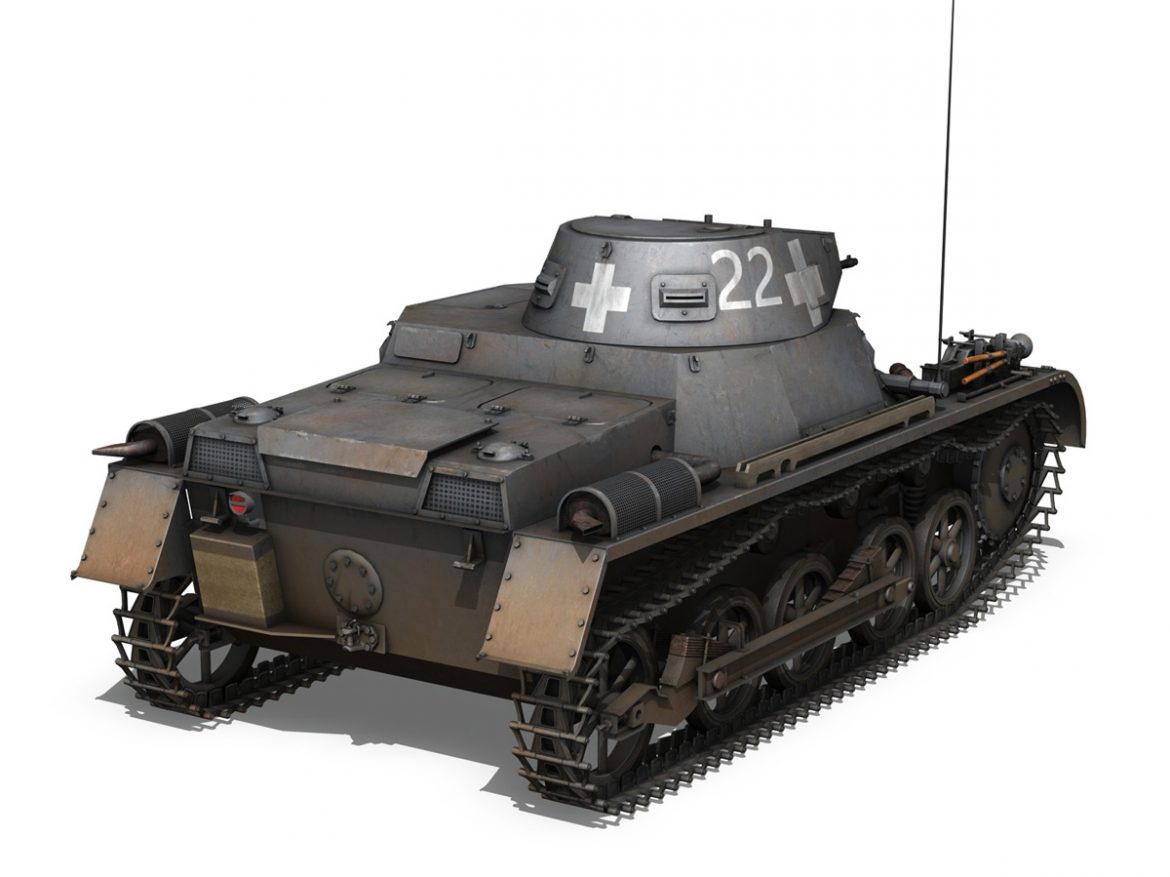 pzkpfw 1 – panzer 1 – ausf. a – 22 3d model 3ds fbx c4d lwo obj 186930
