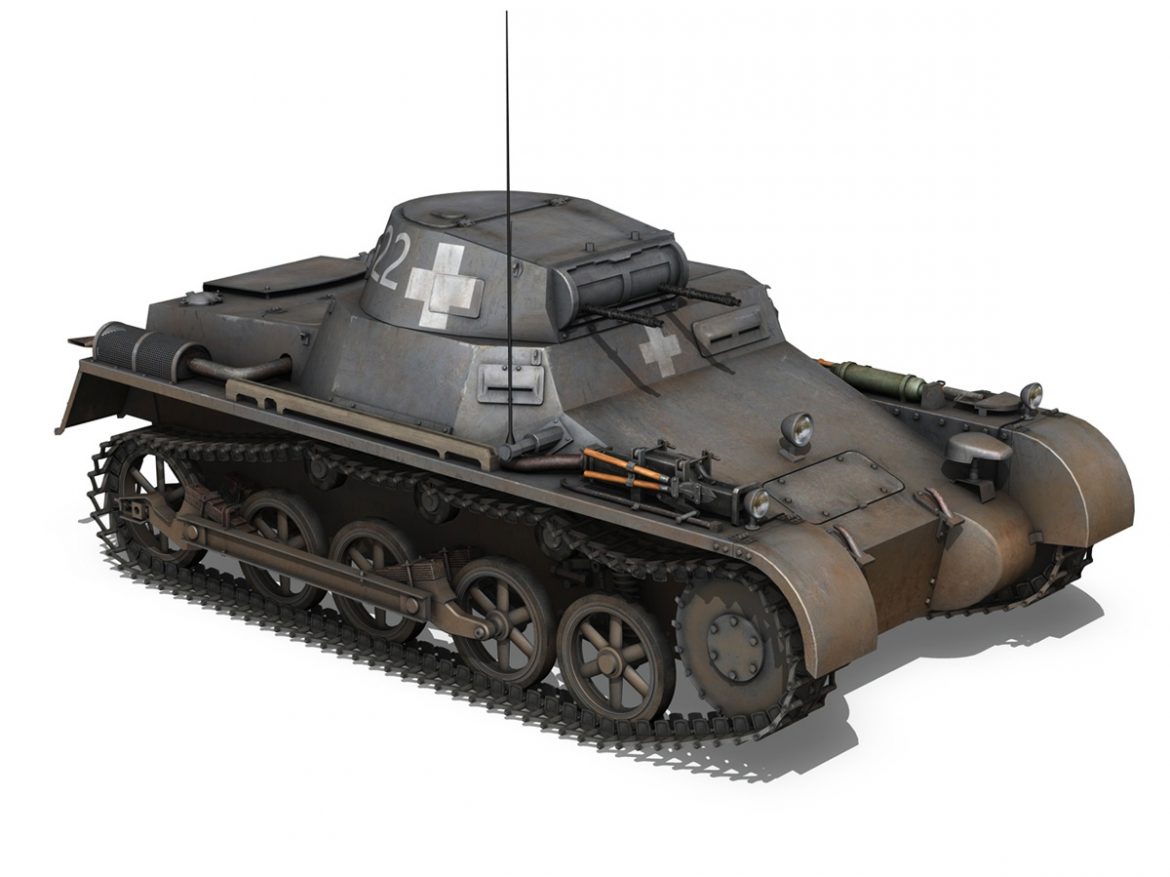 pzkpfw 1 – panzer 1 – ausf. a – 22 3d model 3ds fbx c4d lwo obj 186931