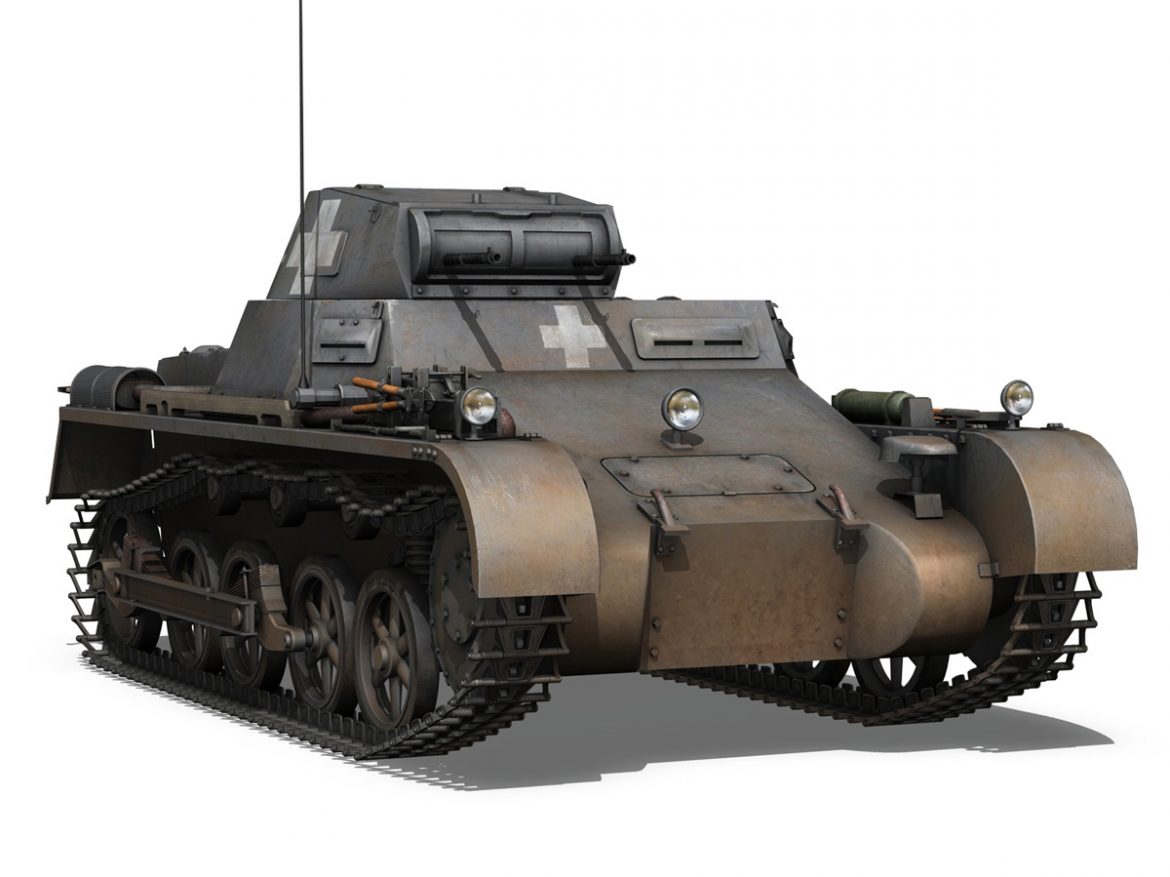 pzkpfw 1 – panzer 1 – ausf. a – 22 3d model 3ds fbx c4d lwo obj 186932