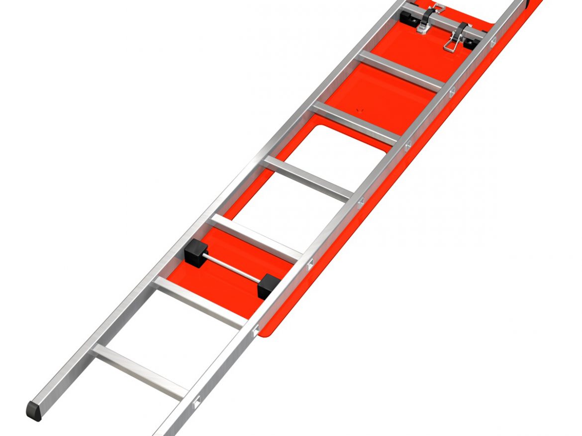 alu ladder with vehicle mounting 3d model 3ds fbx c4d lwo obj 188480