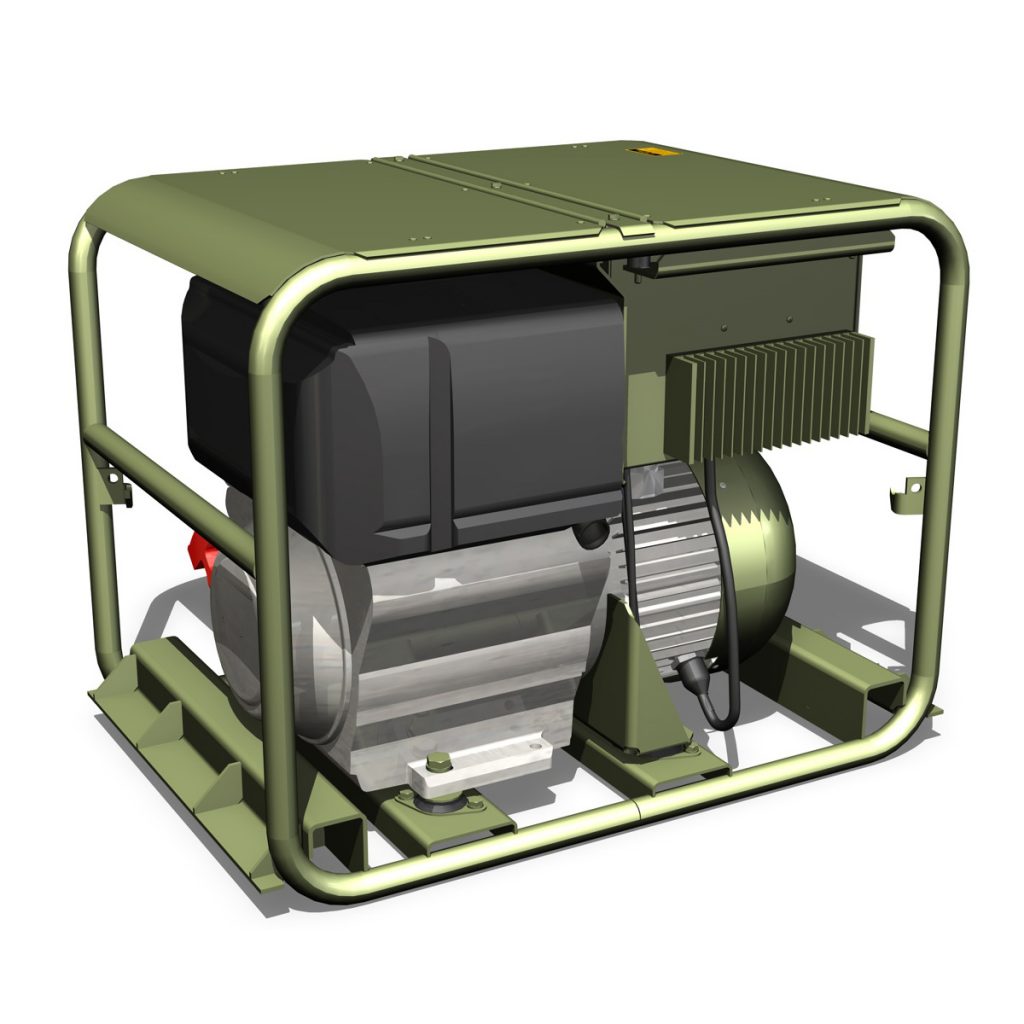 Military diesel generator 3D Model - FlatPyramid