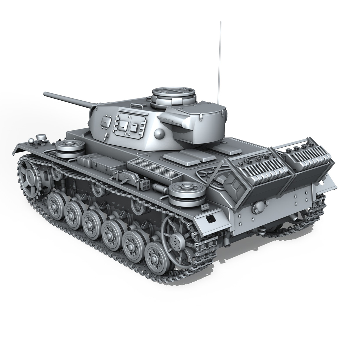 SD.KFZ 141 PzKpfw 3 Panzer 3 Ausf.J 3D Model – Buy SD.KFZ 141 PzKpfw 3 ...