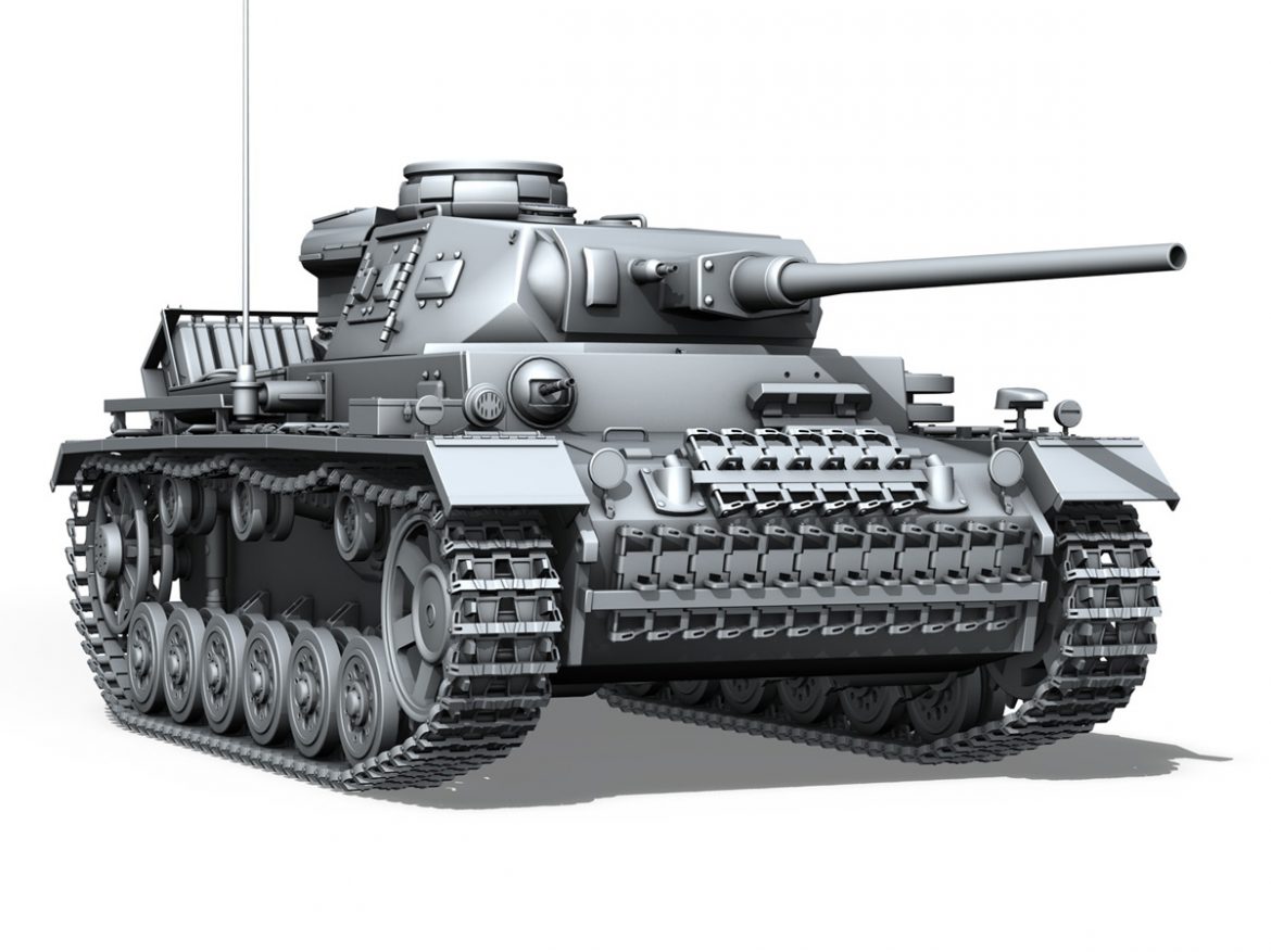 sd.kfz 141 pzkpfw 3 panzer 3 ausf.j 3d model 3ds fbx c4d lwo obj 188998
