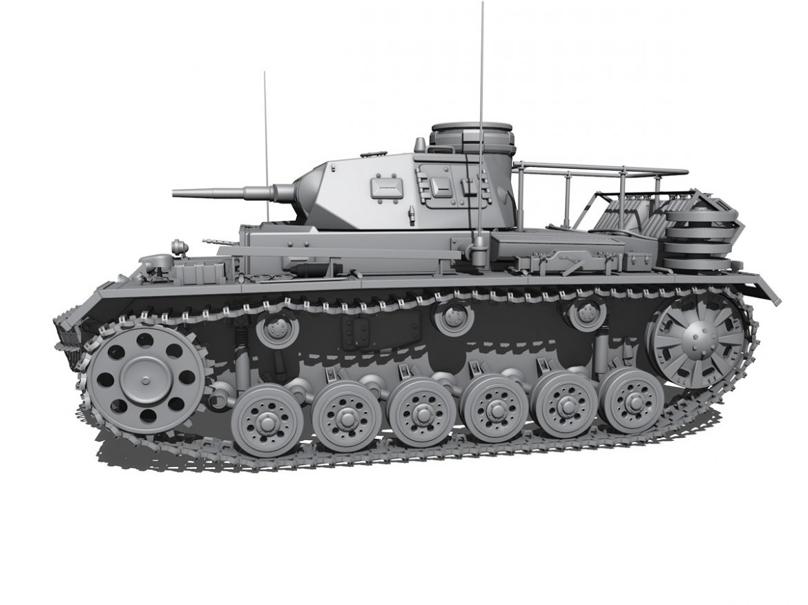 pzbefwg iii – ausf.e – command tank 3d model 3ds fbx c4d lwo obj 189041
