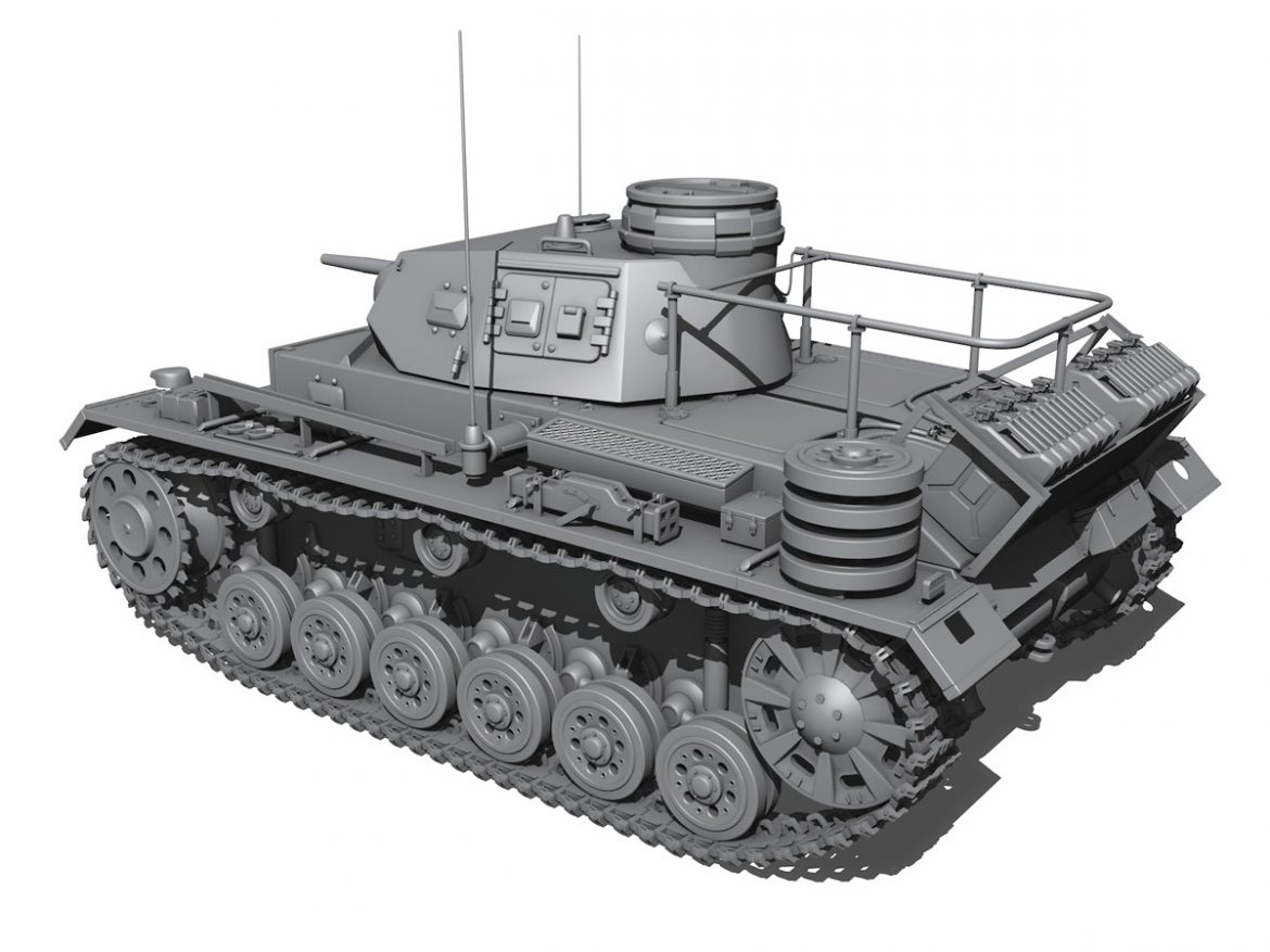 pzbefwg iii – ausf.e – command tank 3d model 3ds fbx c4d lwo obj 189042