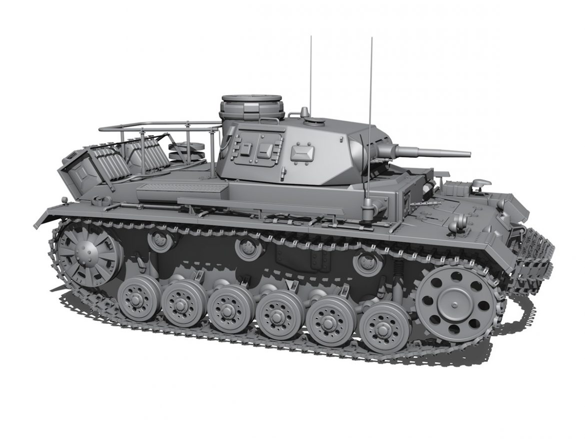pzbefwg iii – ausf.e – command tank 3d model 3ds fbx c4d lwo obj 189044