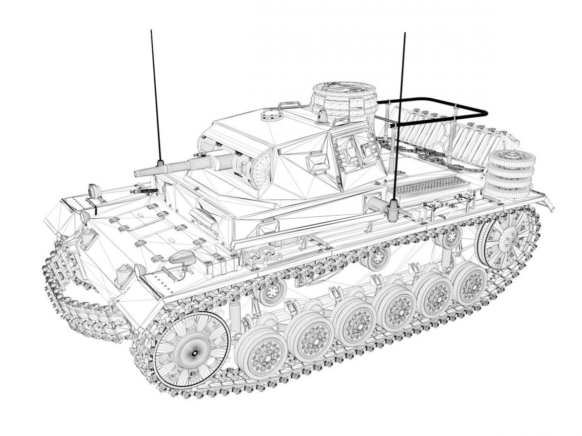 pzbefwg iii – ausf.e – command tank 3d model 3ds fbx c4d lwo obj 189048