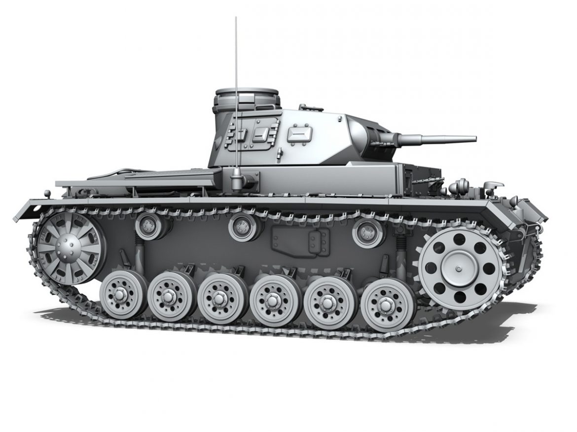sd.kfz 141 pzkpfw 3 – panzer 3 – ausf.e 3d model 3ds fbx c4d lwo obj 189121