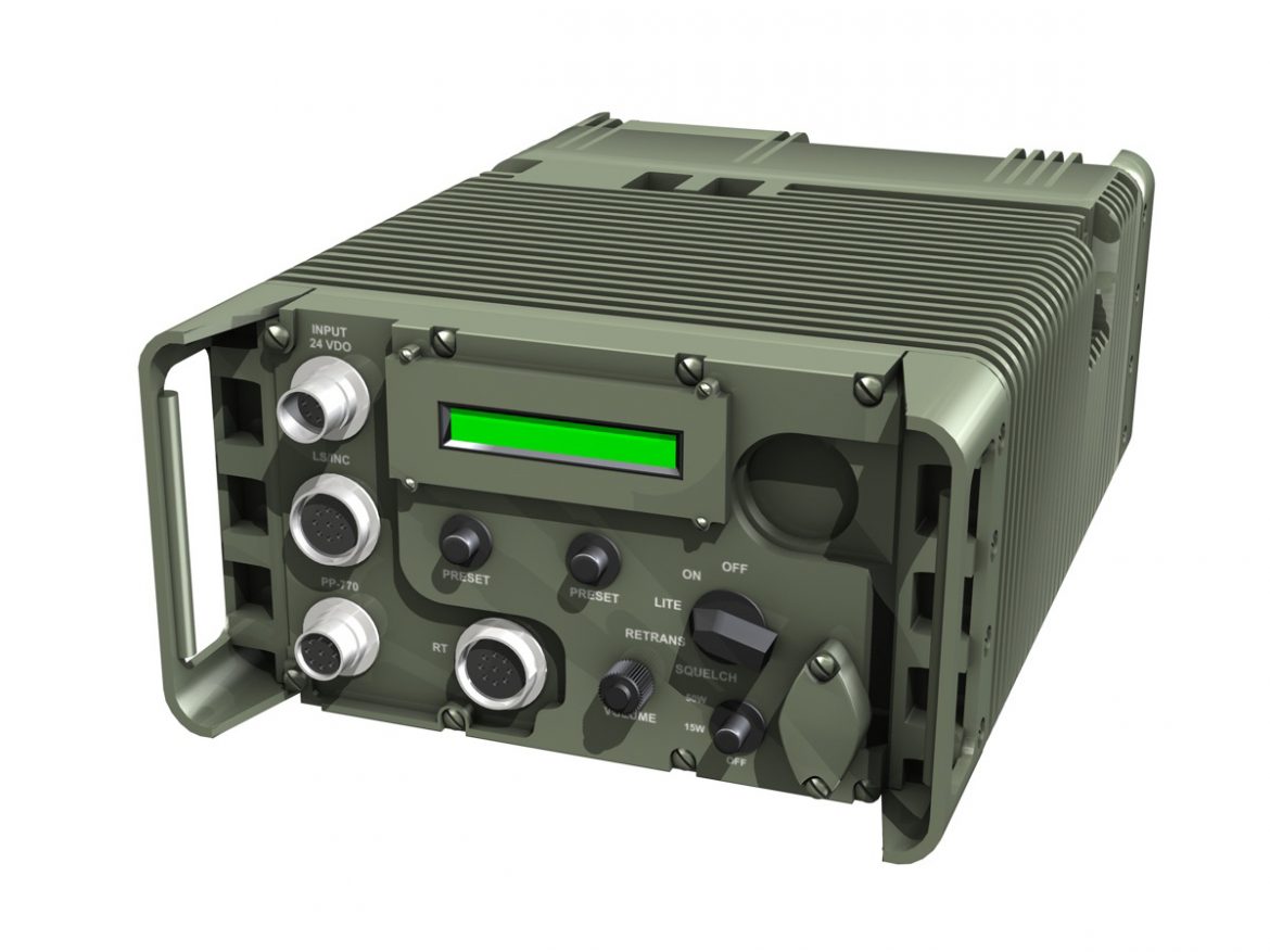 uhf military data radio 3d model 3ds fbx c4d lwo obj 189260