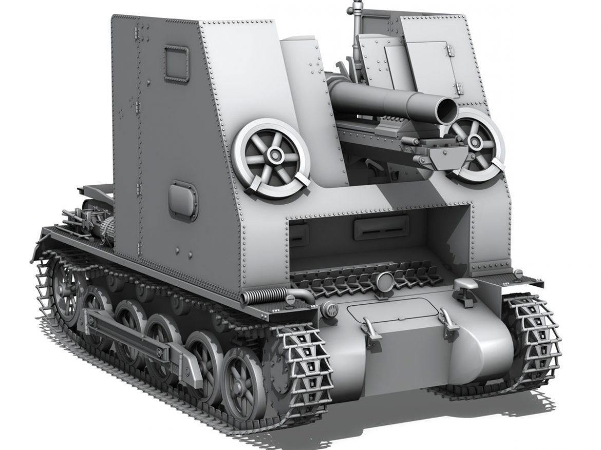 sd.kfz 101 – sturmpanzer 1 – bison 3d model 3ds fbx c4d lwo obj 189275