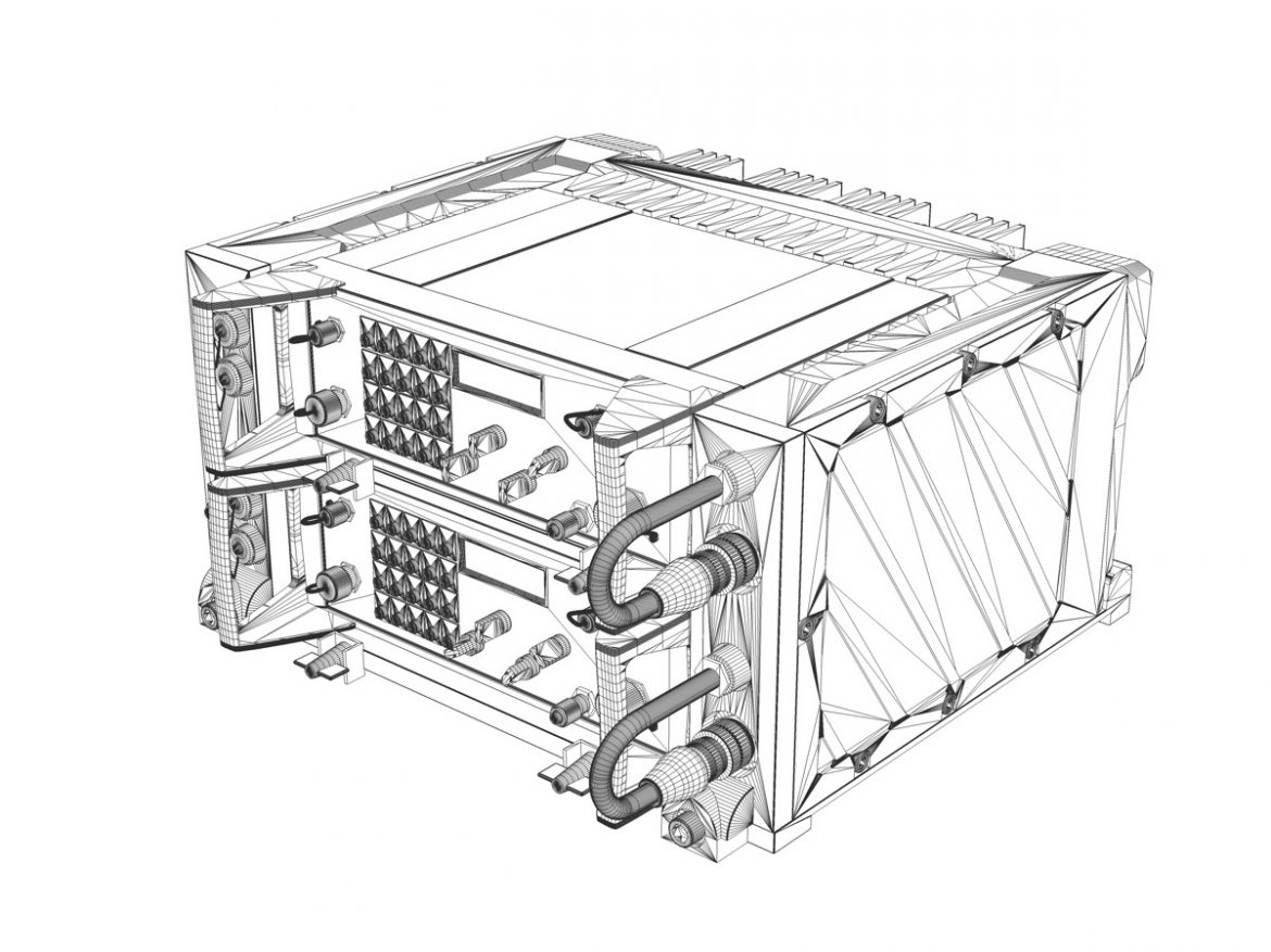 uhf military radio system 3d model 3ds fbx c4d lwo obj 189373