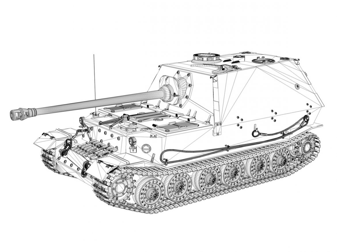 sd.kfz 184 – heavy tank destroyer tiger elefant 3d model fbx c4d lwo 3dm obj 189956