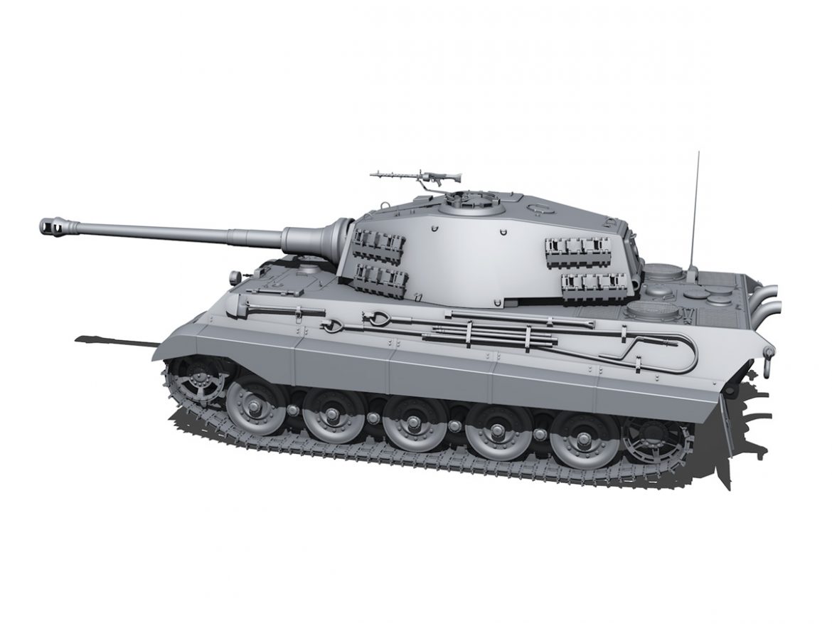 sd.kfz 182 panzer vi – ausf b – tiger ii 3d model 3ds fbx c4d lwo obj 189973