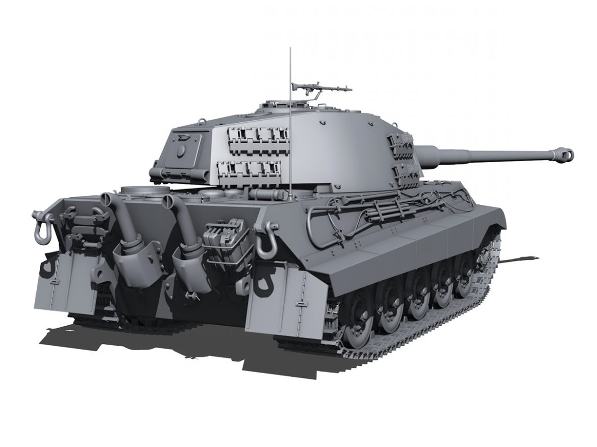 sd.kfz 182 panzer vi – ausf b – tiger ii 3d model 3ds fbx c4d lwo obj 189975