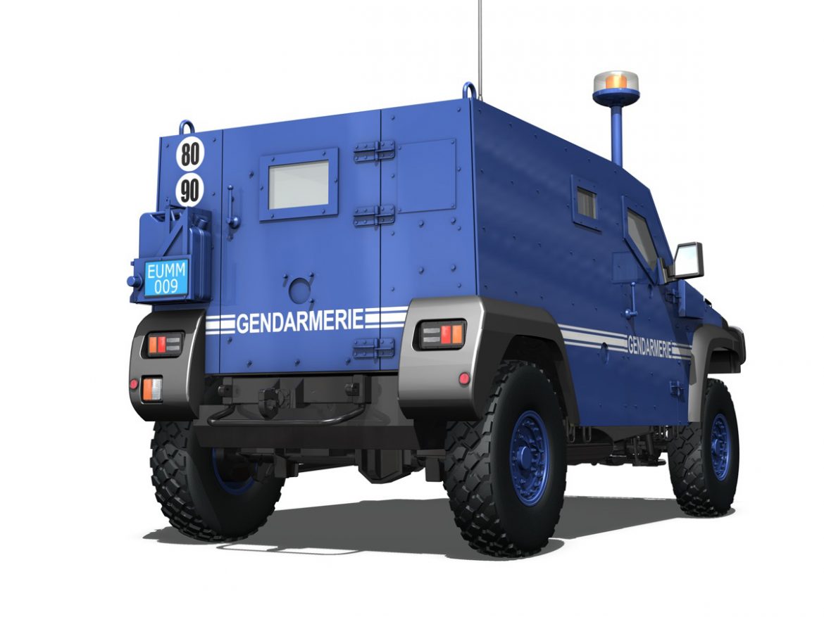 auverland panhard pvp – gendarmerie 3d model 3ds fbx c4d lwo obj 190068