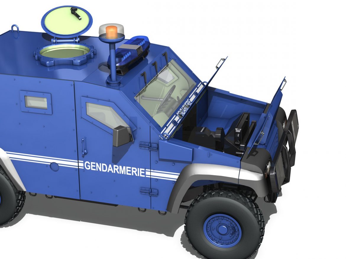auverland panhard pvp – gendarmerie 3d model 3ds fbx c4d lwo obj 190073