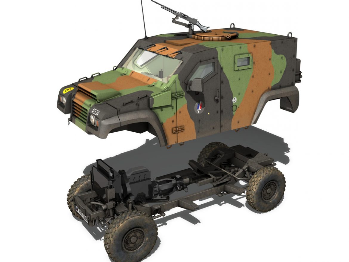 auverland panhard pvp – french army 3d model 3ds fbx c4d lwo obj 190096