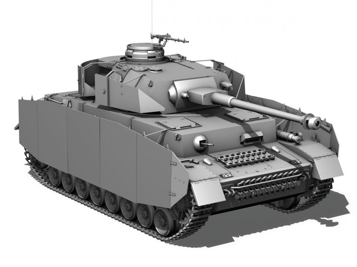 sd.kfz 161 pzkpfw iv – panzer 4 – ausf.h late 3d model 3ds fbx c4d lwo obj 190318