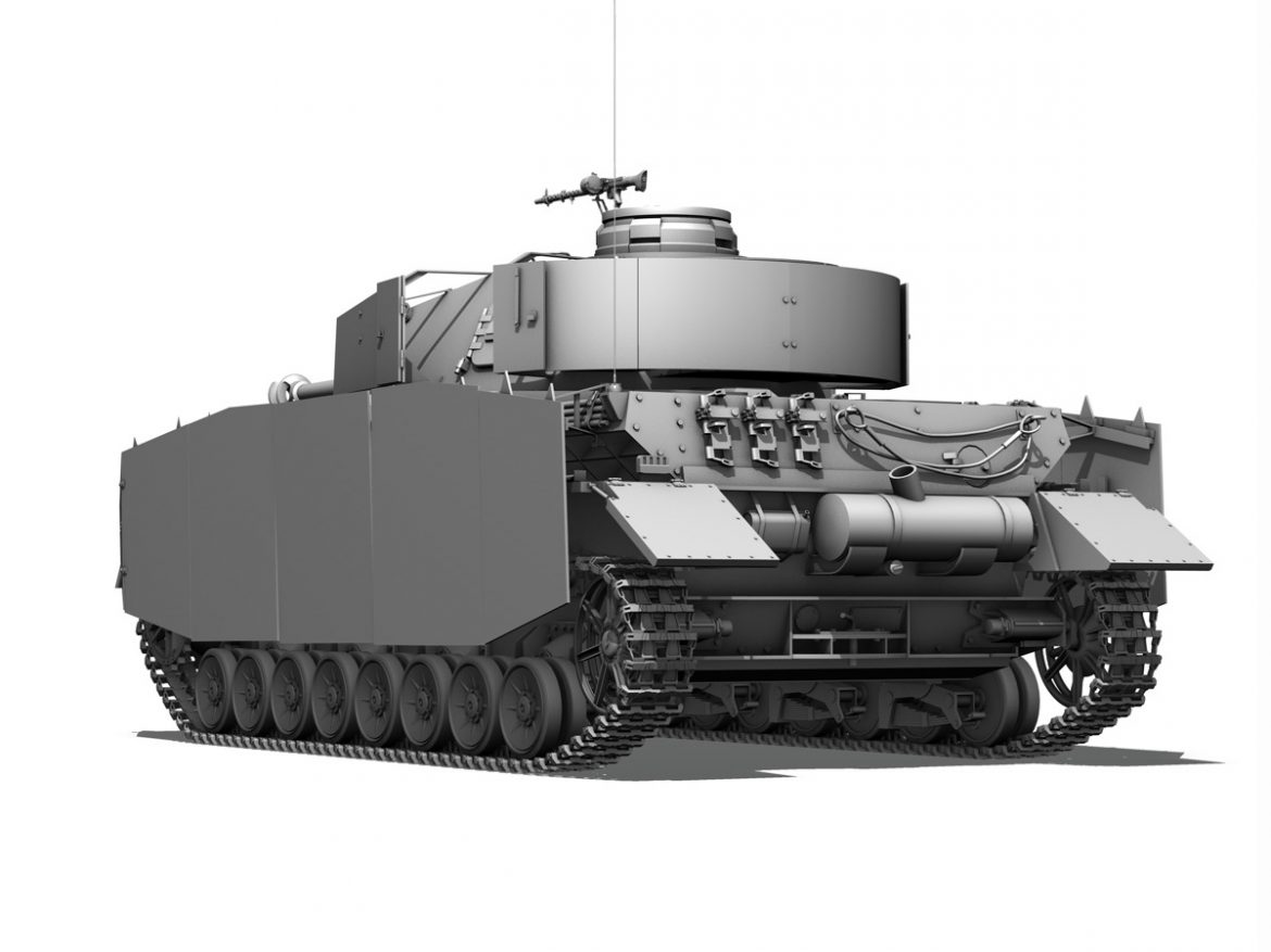 sd.kfz 161 pzkpfw iv – panzer 4 – ausf.h late 3d model 3ds fbx c4d lwo obj 190320