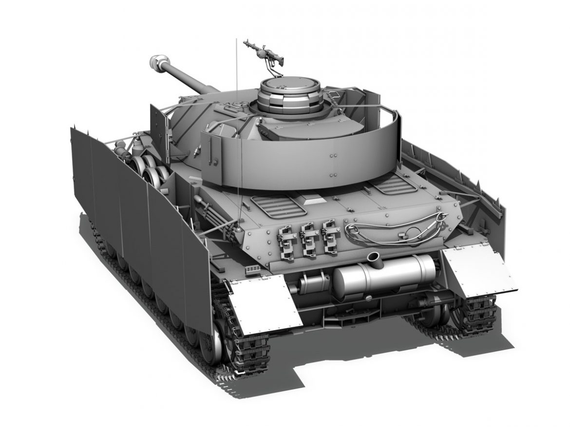 sd.kfz 161 pzkpfw iv – panzer 4 – ausf.h late 3d model 3ds fbx c4d lwo obj 190321