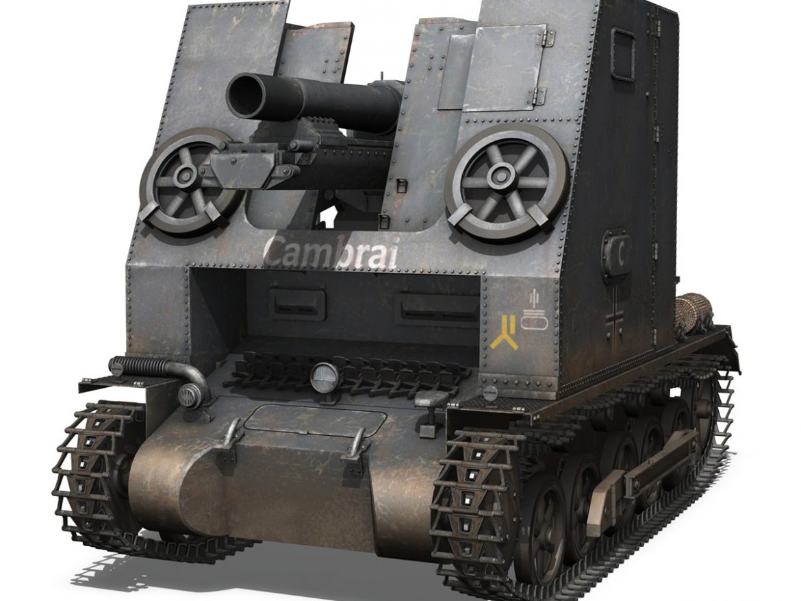 sturmpanzer1 – bison – cambrai- 2.pzdiv 3d model 3ds fbx c4d lwo obj 191338