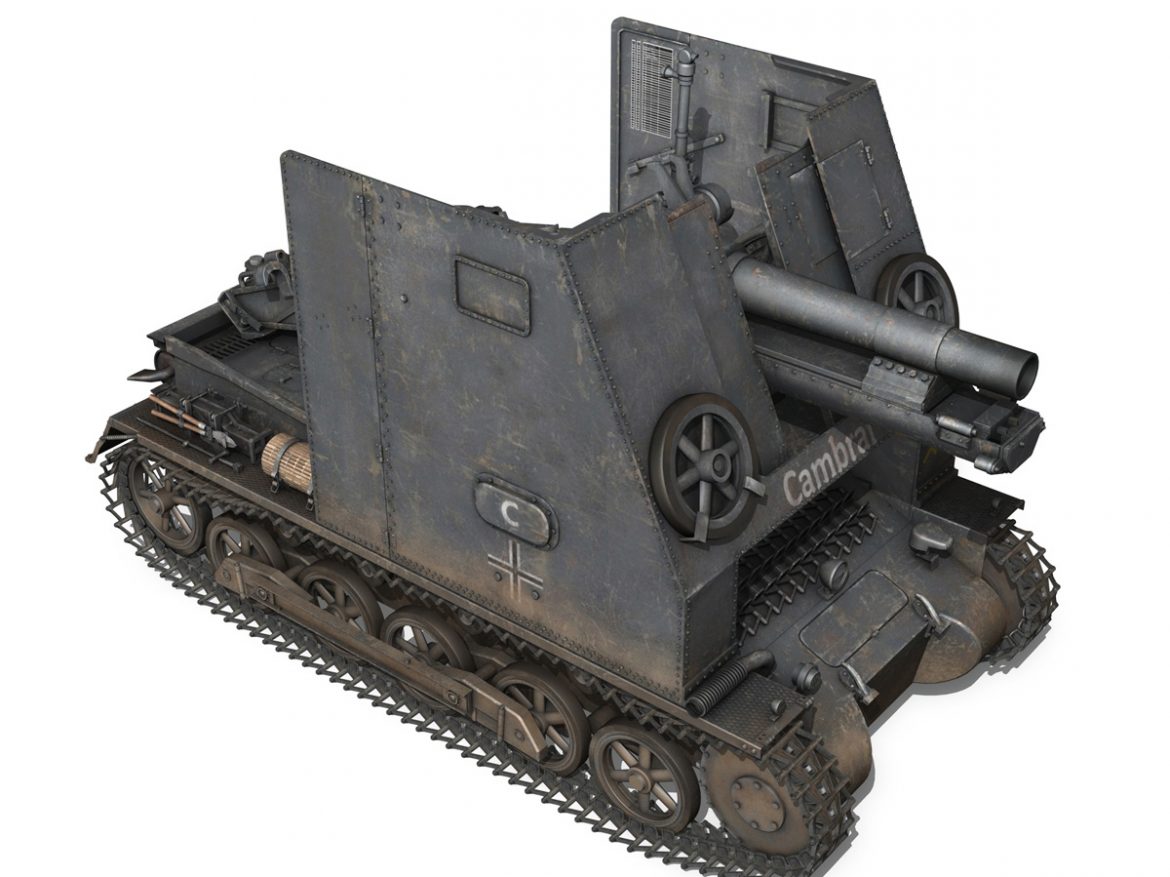 sturmpanzer1 – bison – cambrai- 2.pzdiv 3d model 3ds fbx c4d lwo obj 191342