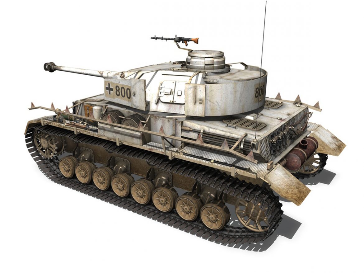 sd.kfz 161 – pzkpfw iv – panzer 4 – ausf.h winter 3d model 3ds fbx c4d lwo obj 191516
