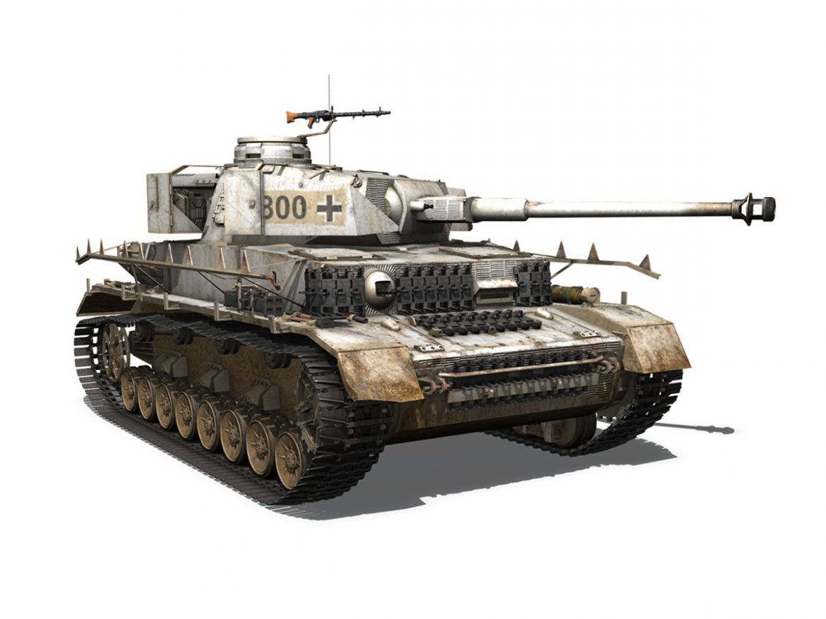 sd.kfz 161 – pzkpfw iv – panzer 4 – ausf.h winter 3d model 3ds fbx c4d lwo obj 191520