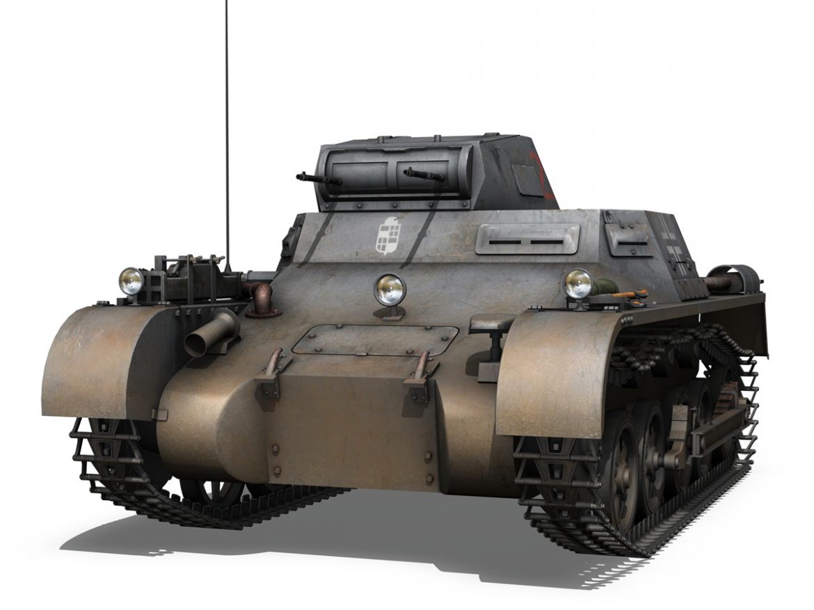 pzkpfw 1 – panzer 1 – ausf. a – 224 3d model 3ds fbx c4d lwo obj 195073