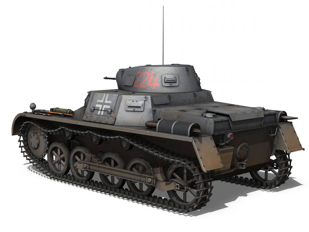 pzkpfw 1 – panzer 1 – ausf. a – 224 3d model 3ds fbx c4d lwo obj 195075