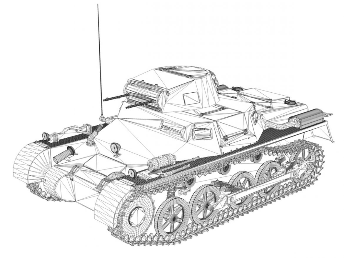 pzkpfw 1 – panzer 1 – ausf. a – 224 3d model 3ds fbx c4d lwo obj 195081