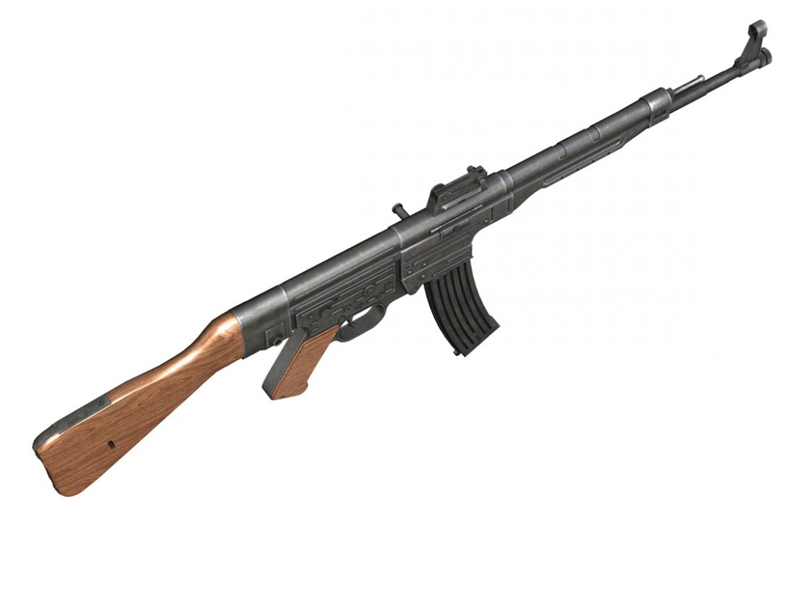 sturmgewehr 44 – mp44 – german assault rifle 3d model 3ds fbx c4d lwo obj 195178