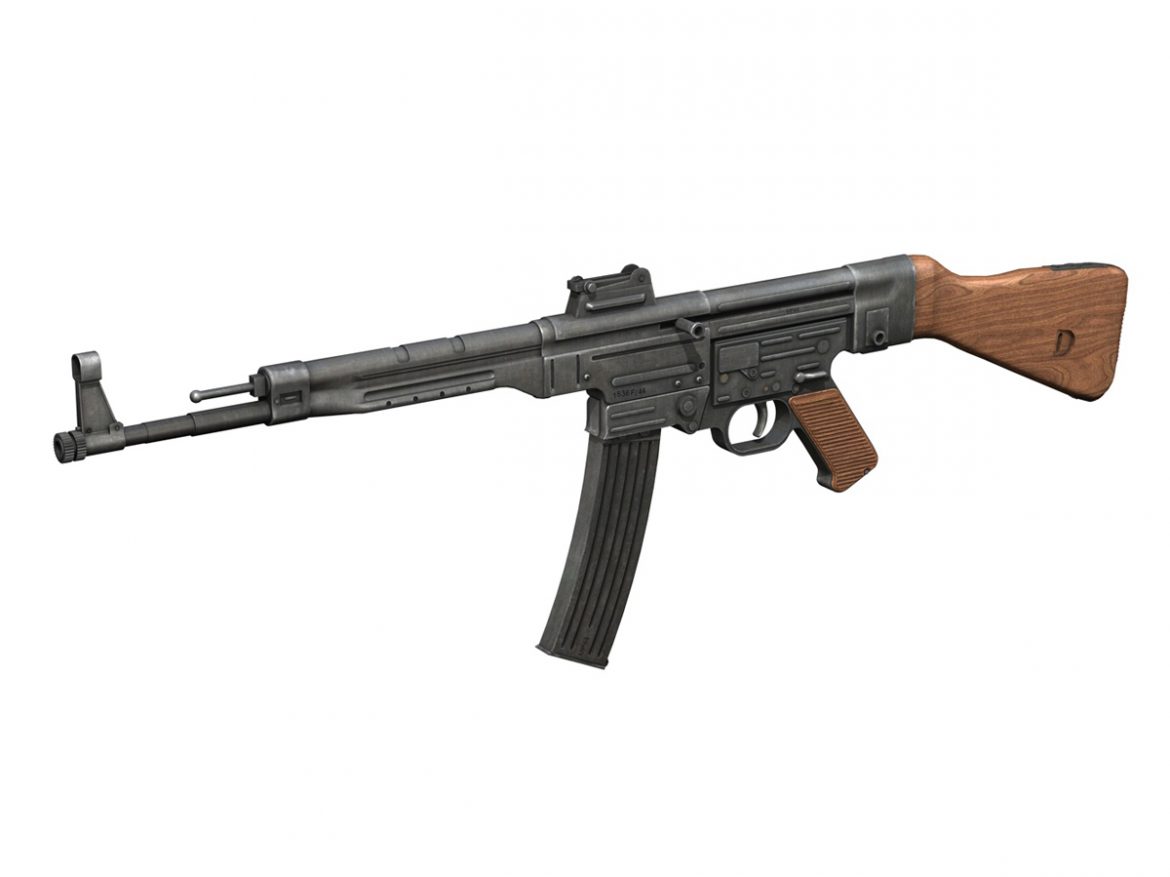 sturmgewehr 44 – mp44 – german assault rifle 3d model 3ds fbx c4d lwo obj 195179