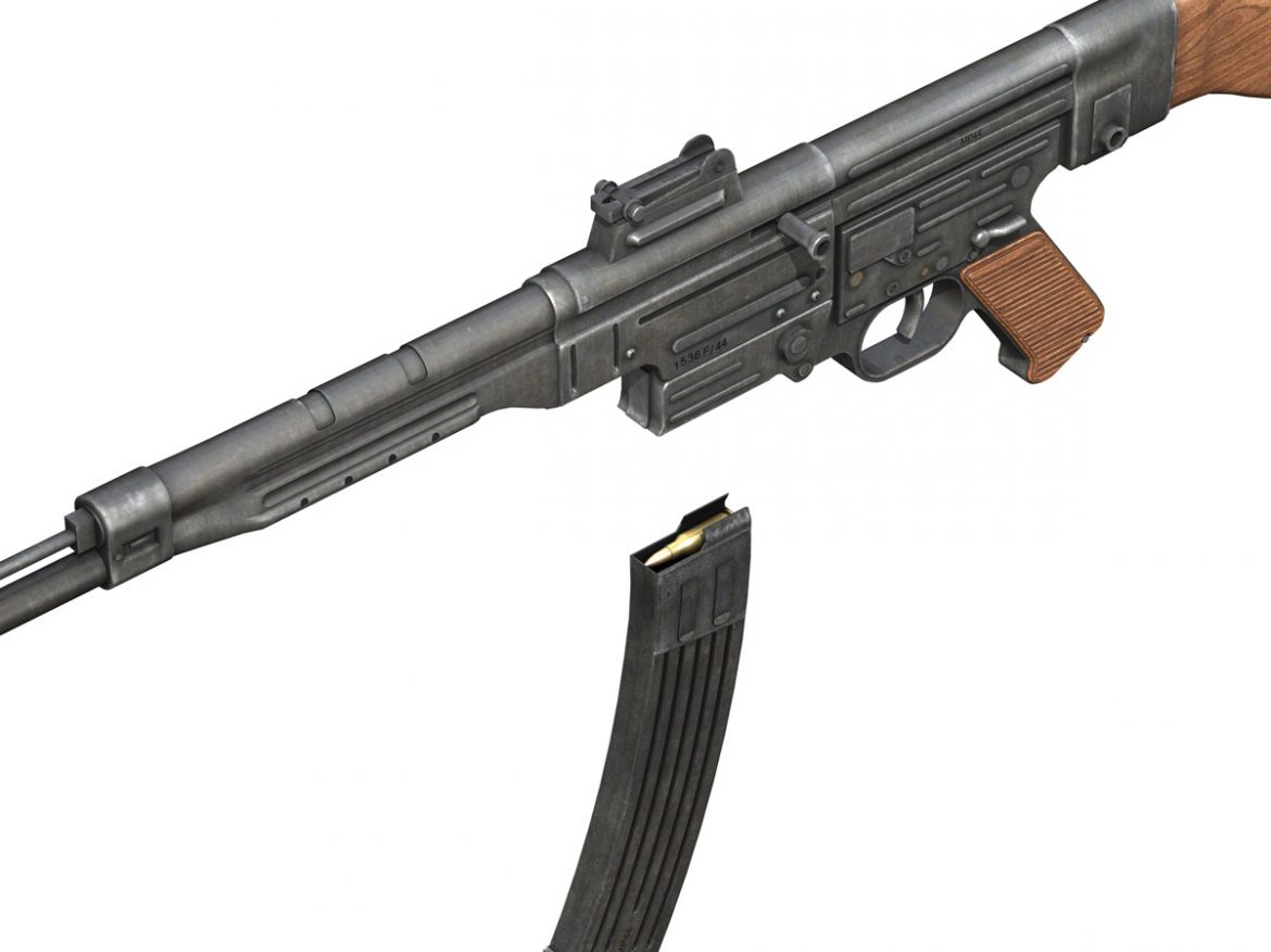 sturmgewehr 44 – mp44 – german assault rifle 3d model 3ds fbx c4d lwo obj 195180