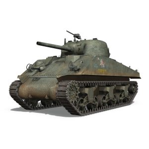 M4A2 Sherman - Cuddles 3D Model - FlatPyramid