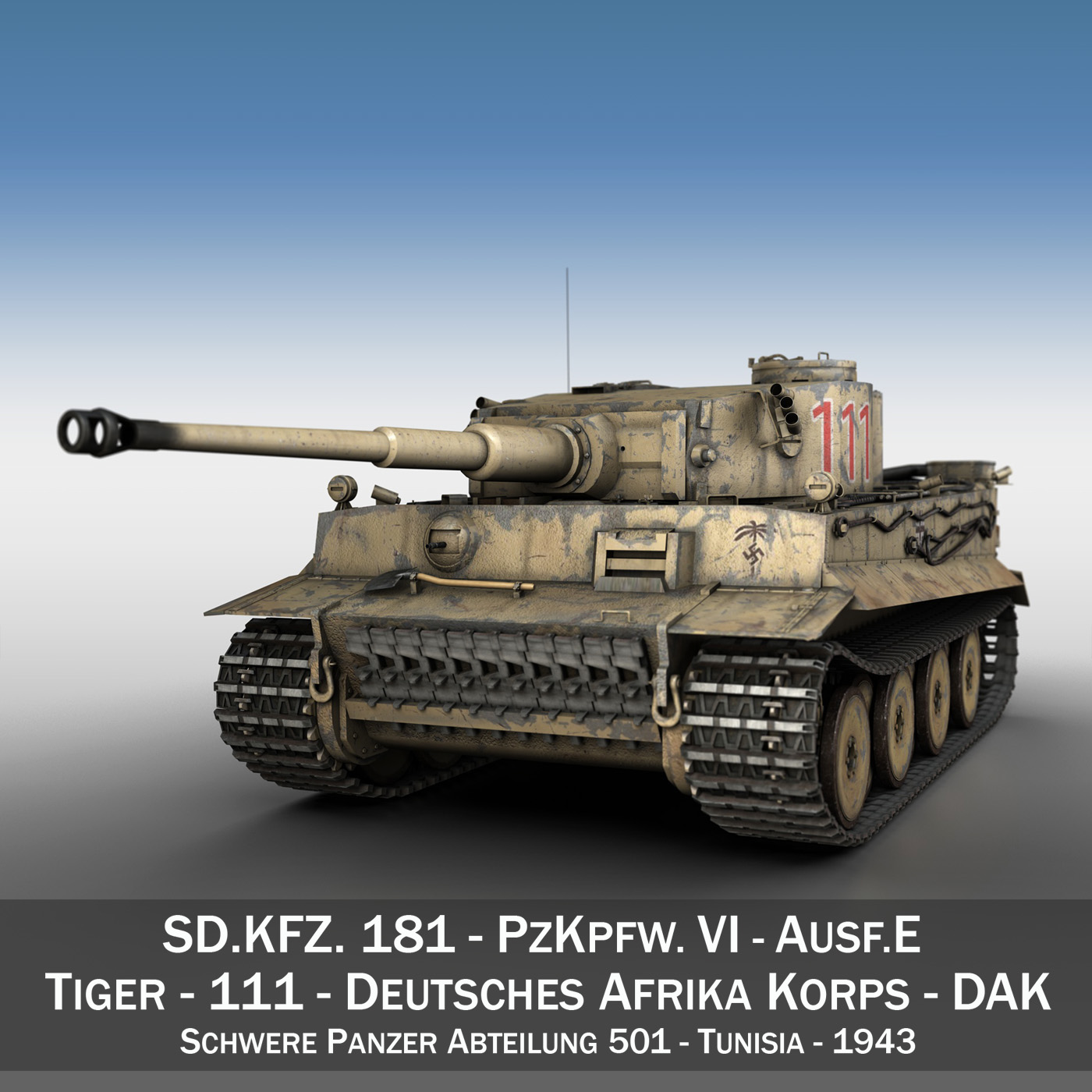 panzer vi – tiger – 111 – early production 3d model 3ds fbx c4d lwo obj 196865