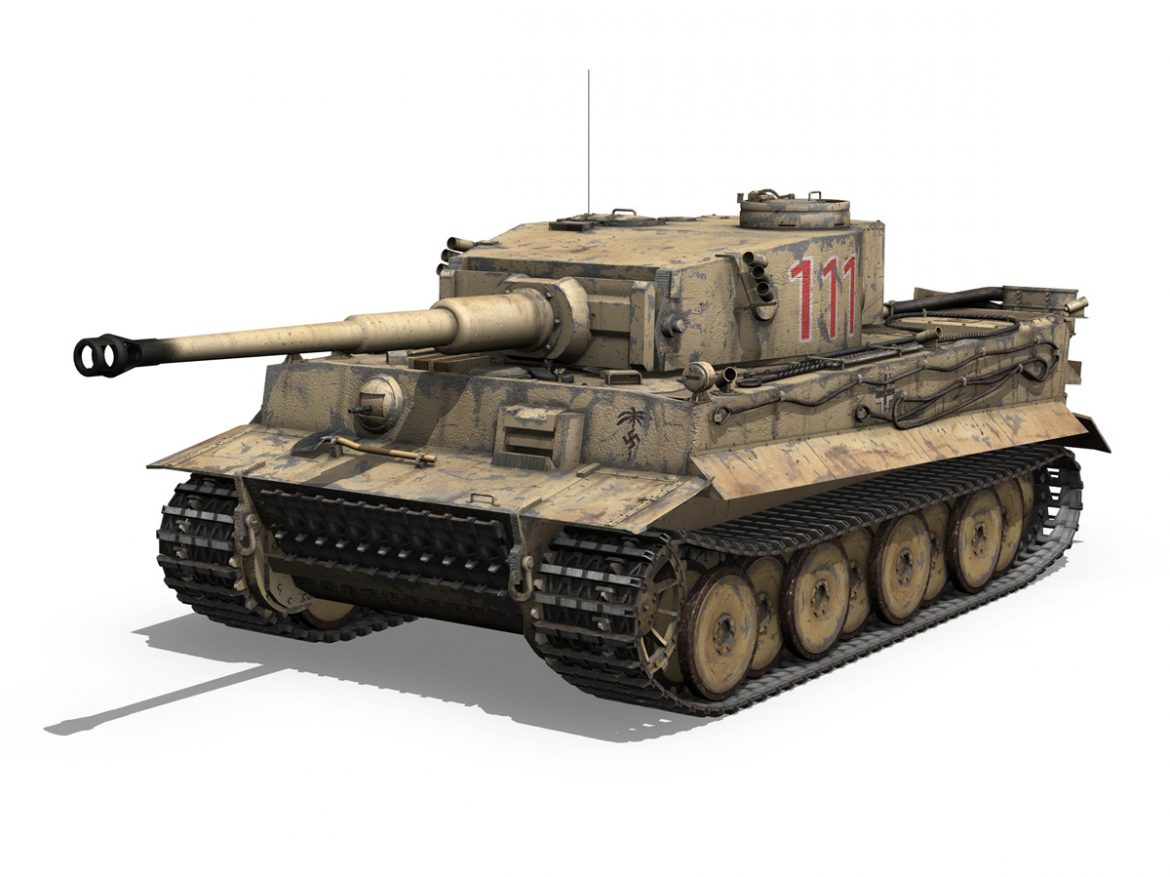 panzer vi – tiger – 111 – early production 3d model 3ds fbx c4d lwo obj 196866