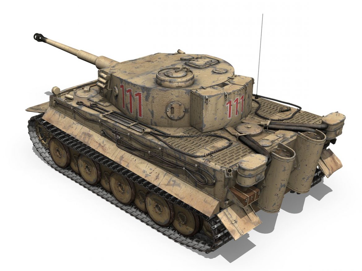 panzer vi – tiger – 111 – early production 3d model 3ds fbx c4d lwo obj 196867