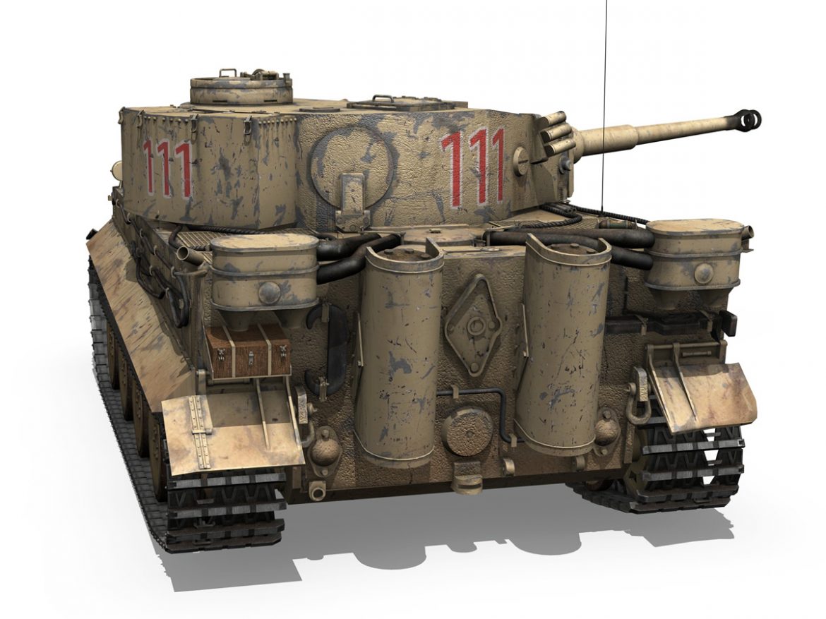 panzer vi – tiger – 111 – early production 3d model 3ds fbx c4d lwo obj 196868