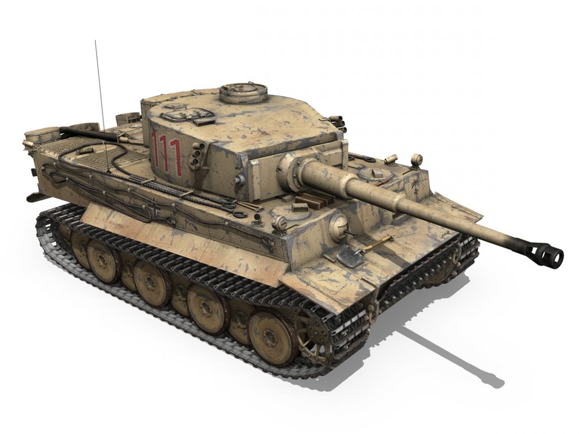 panzer vi – tiger – 111 – early production 3d model 3ds fbx c4d lwo obj 196870