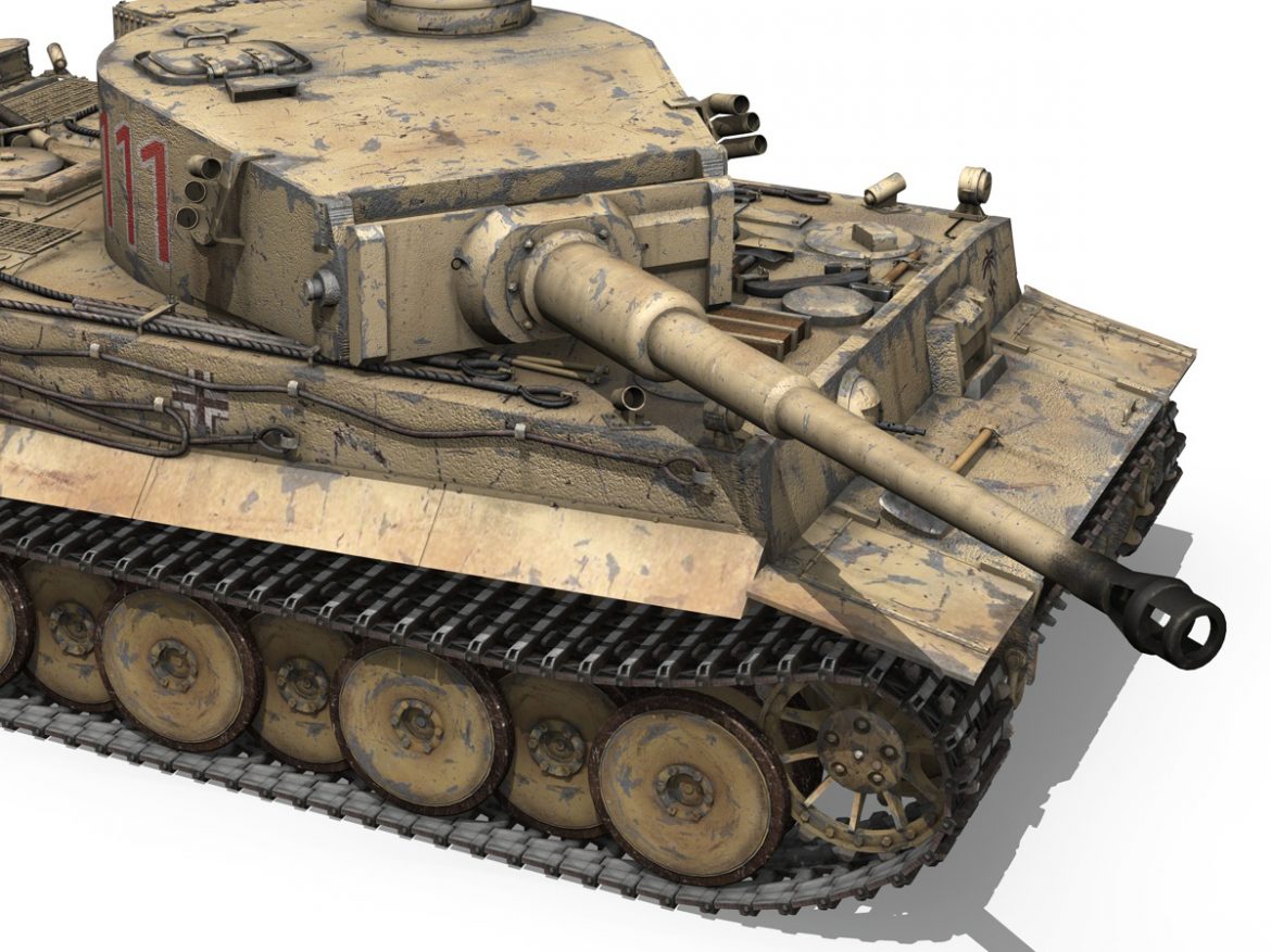 panzer vi – tiger – 111 – early production 3d model 3ds fbx c4d lwo obj 196871