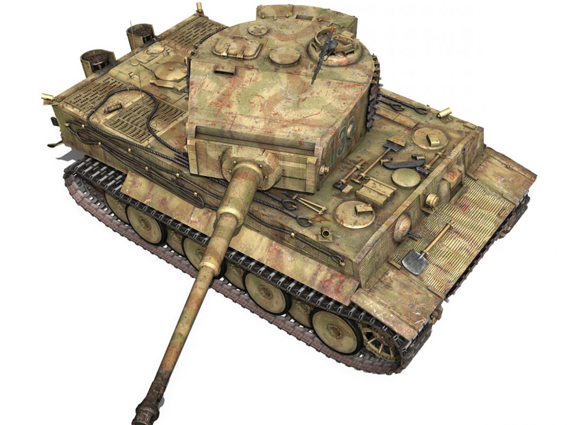 panzer vi – tiger – 131 – mid production 3d model 3ds c4d lwo obj 196888