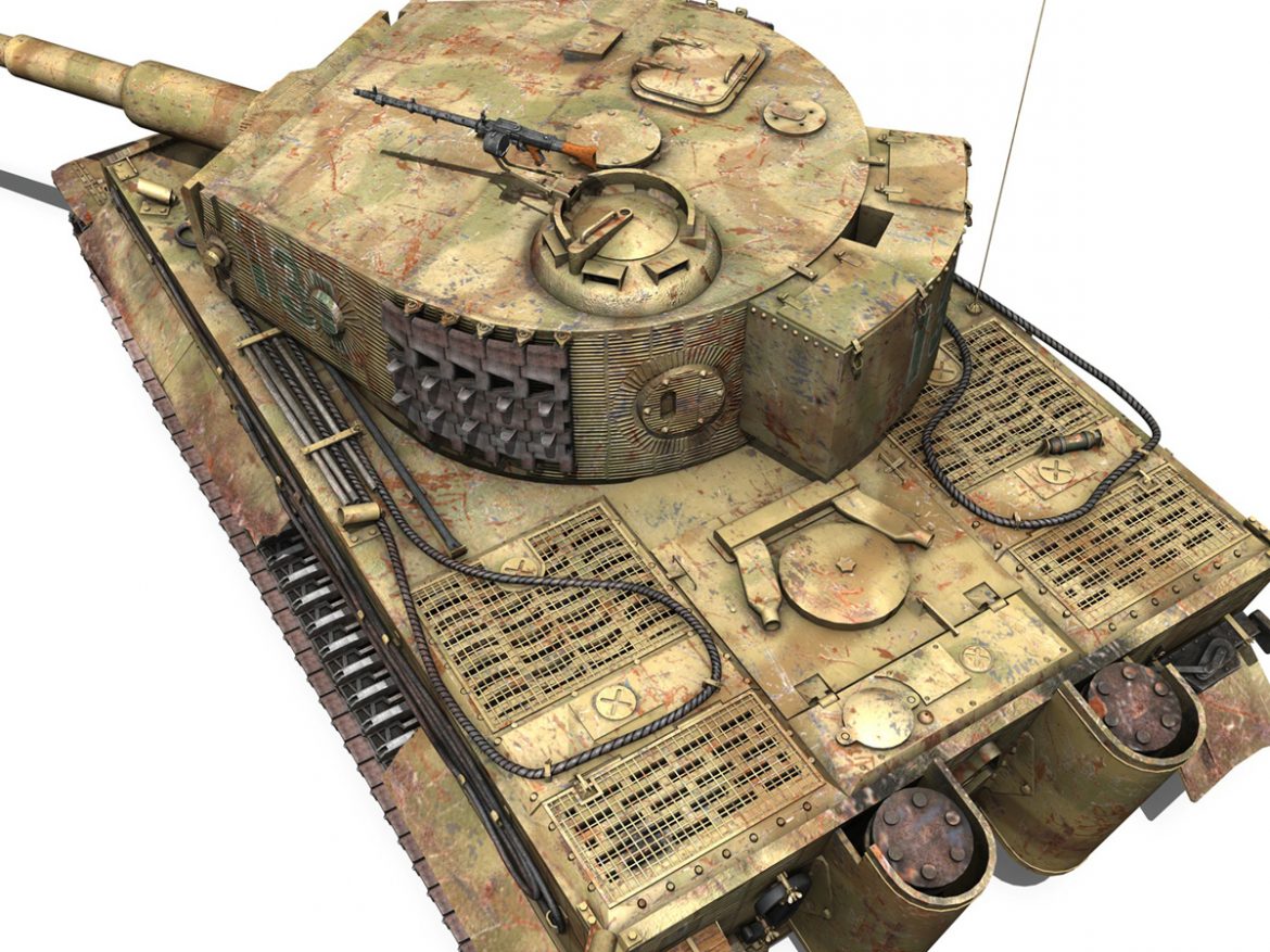 panzer vi – tiger – 131 – mid production 3d model 3ds c4d lwo obj 196890