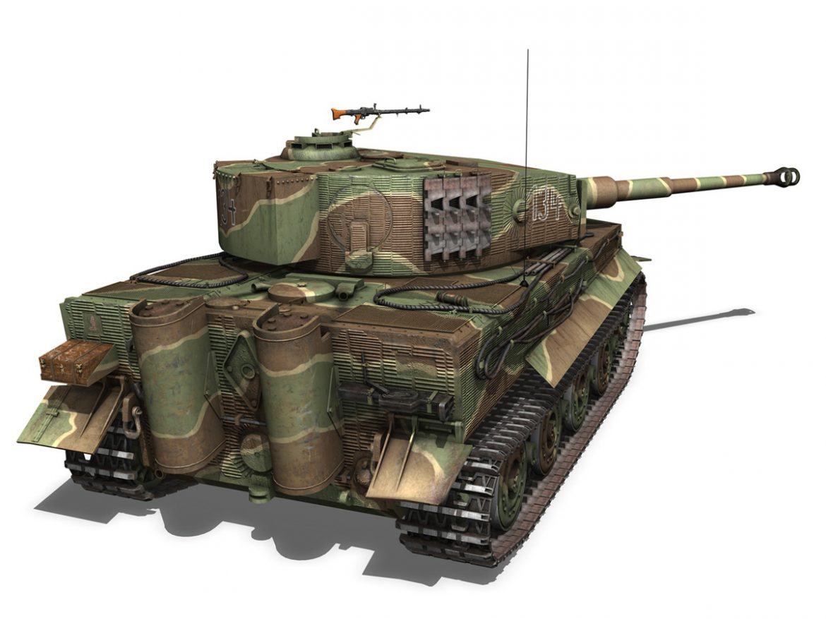 panzer vi – tiger – 134 – late production 3d model 3ds fbx c4d lwo obj 196917